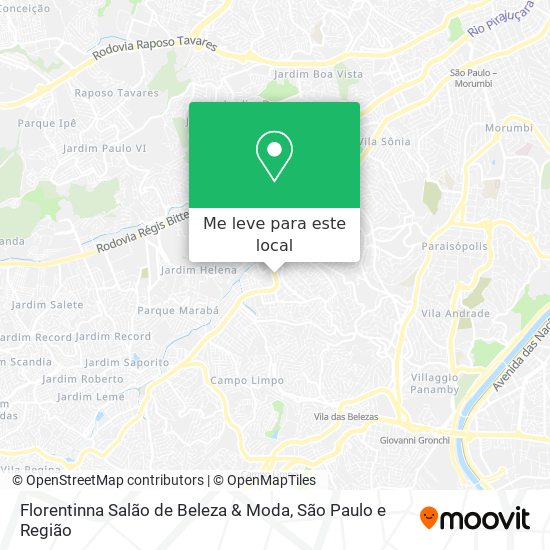 Florentinna Salão de Beleza & Moda mapa