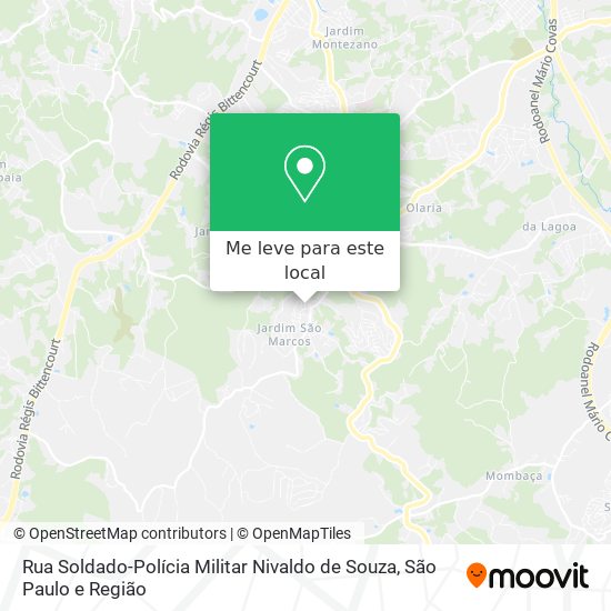 Rua Soldado-Polícia Militar Nivaldo de Souza mapa