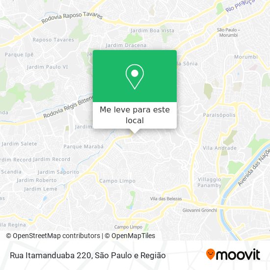Rua Itamanduaba 220 mapa