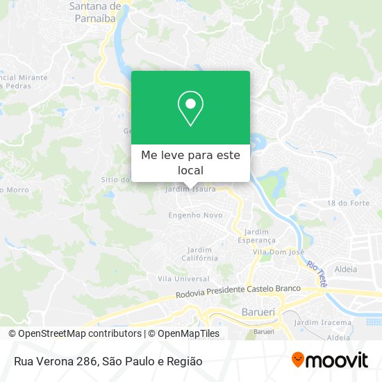 Rua Verona 286 mapa