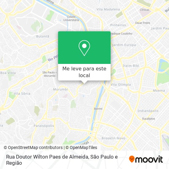 Rua Doutor Wilton Paes de Almeida mapa