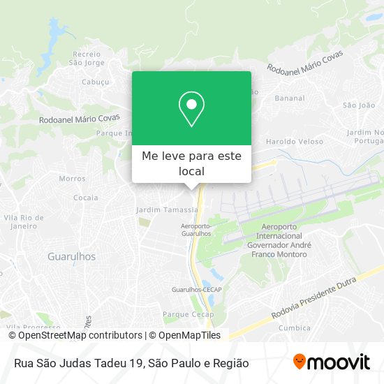 Rua São Judas Tadeu 19 mapa