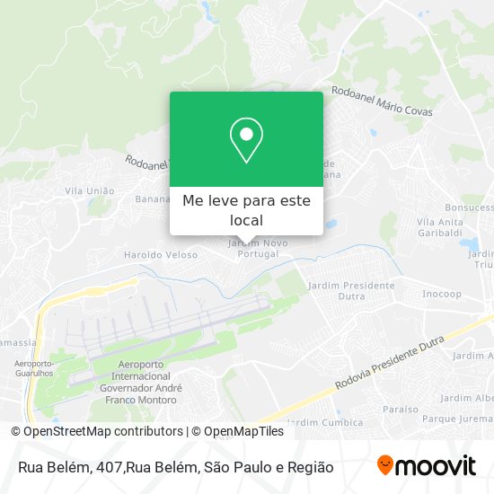 Rua Belém, 407,Rua Belém mapa