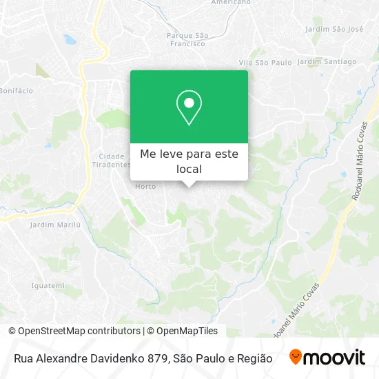 Rua Alexandre Davidenko 879 mapa