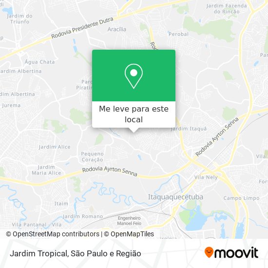 Jardim Tropical mapa