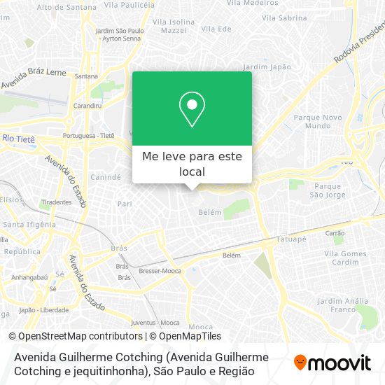 Avenida Guilherme Cotching (Avenida Guilherme Cotching e jequitinhonha) mapa