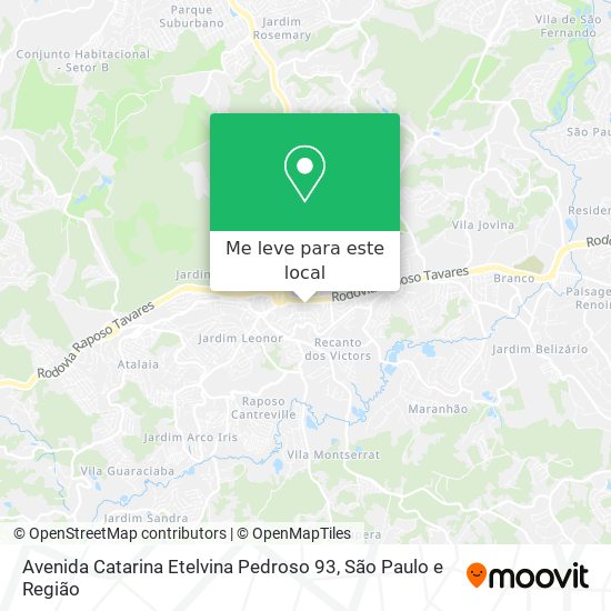 Avenida Catarina Etelvina Pedroso 93 mapa