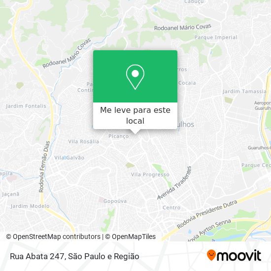 Rua Abata 247 mapa