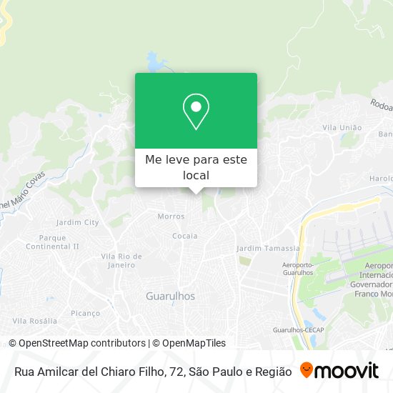 Rua Amilcar del Chiaro Filho, 72 mapa