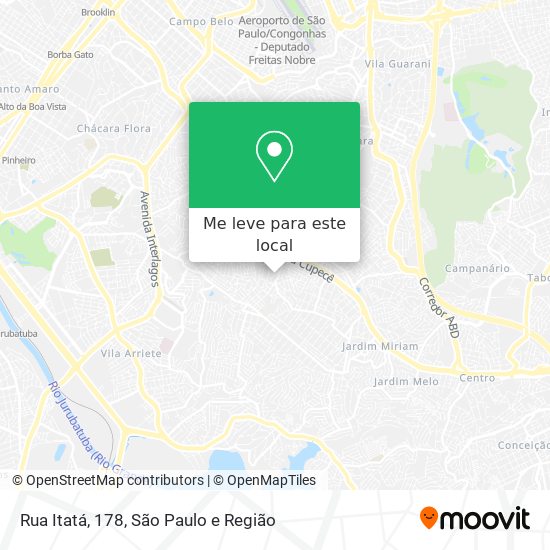 Rua Itatá, 178 mapa