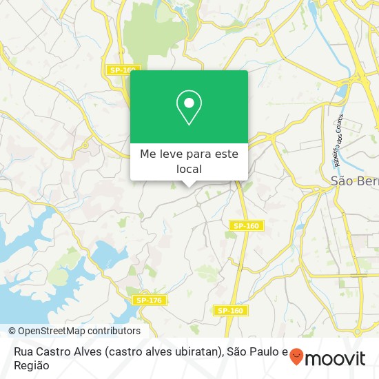 Rua Castro Alves (castro alves ubiratan), Conceição Diadema-SP mapa