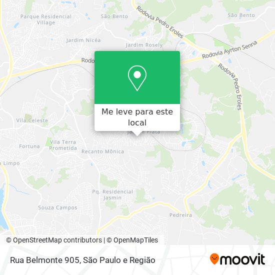 Rua Belmonte 905 mapa