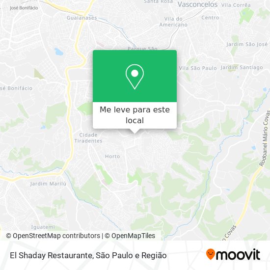 El Shaday Restaurante mapa