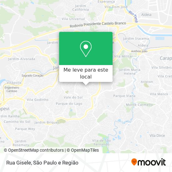 Rua Gisele mapa