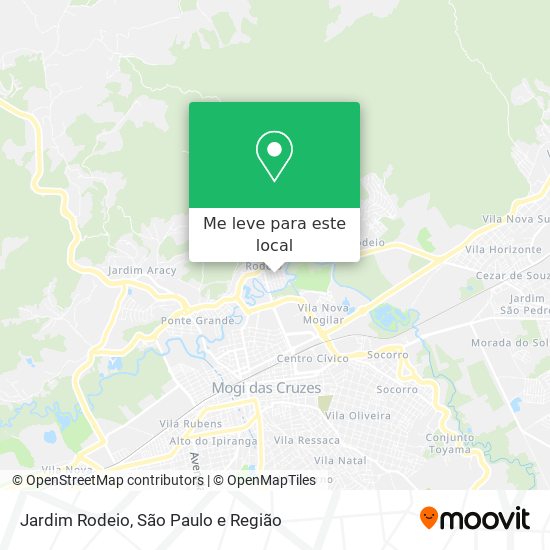 Jardim Rodeio mapa