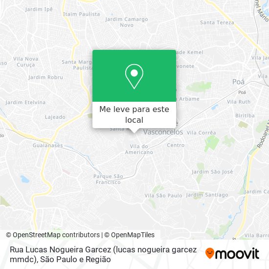 Rua Lucas Nogueira Garcez (lucas nogueira garcez mmdc) mapa