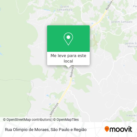 Rua Olimpio de Moraes mapa