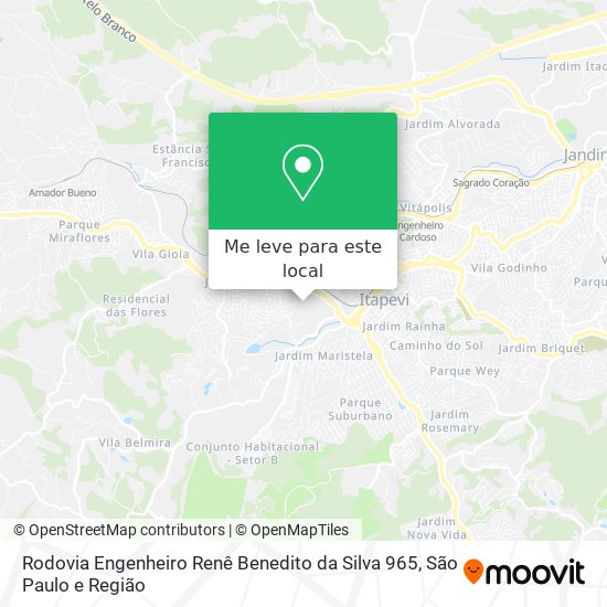 Rodovia Engenheiro Renê Benedito da Silva 965 mapa