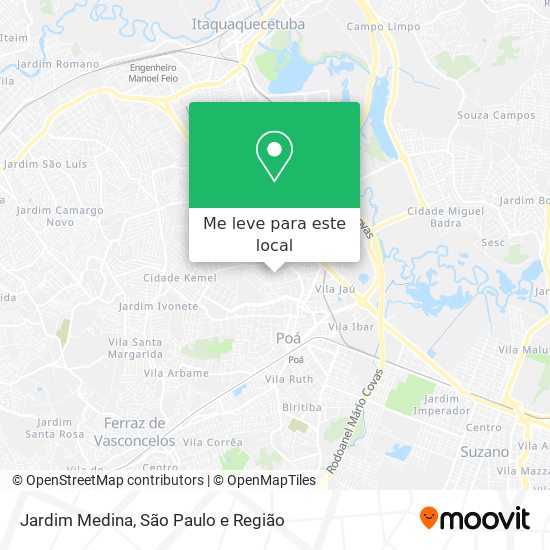 Jardim Medina mapa