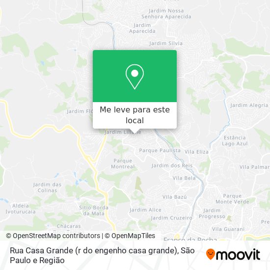 Rua Casa Grande (r do engenho casa grande) mapa