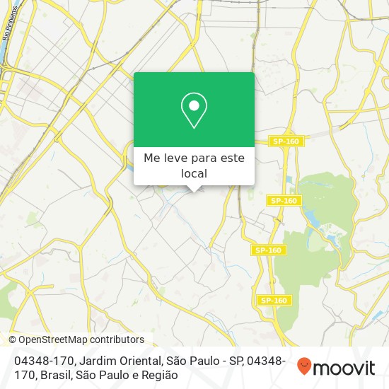 04348-170, Jardim Oriental, São Paulo - SP, 04348-170, Brasil mapa