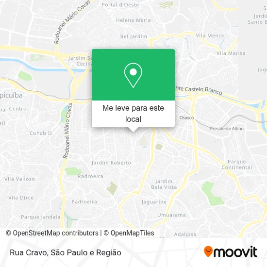 Rua Cravo mapa