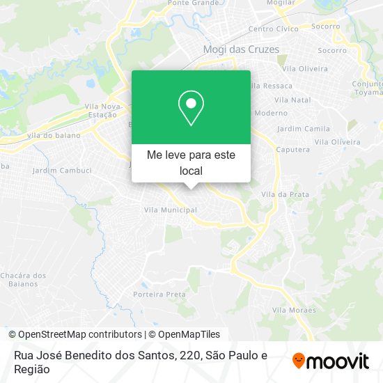 Rua José Benedito dos Santos, 220 mapa