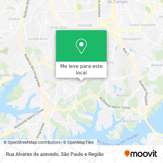 Rua Alvares de azevedo mapa