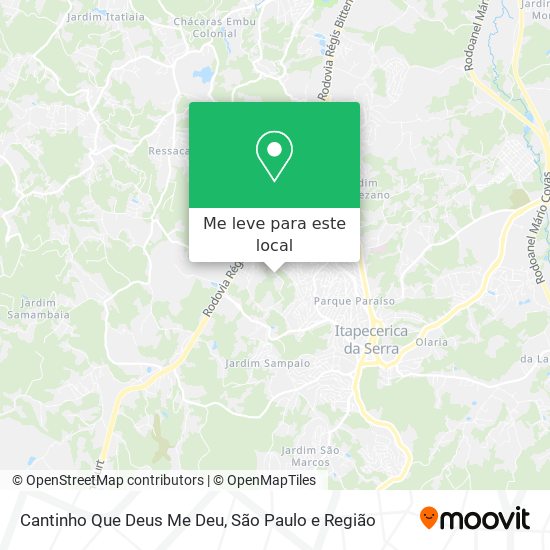 Cantinho Que Deus Me Deu mapa