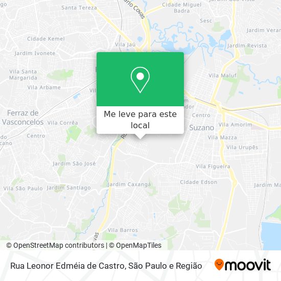 Rua Leonor Edméia de Castro mapa