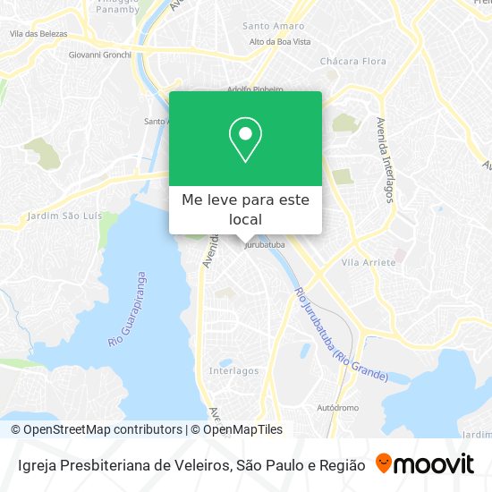 Igreja Presbiteriana de Veleiros mapa