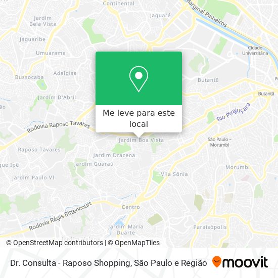 Dr. Consulta - Raposo Shopping mapa