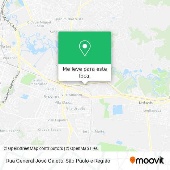 Rua General José Galetti mapa