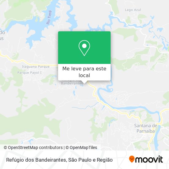 Refúgio dos Bandeirantes mapa