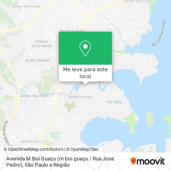 Avenida M Boi Guaçu (m boi guaçu / Rua Jose Pedro) mapa