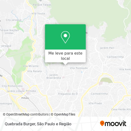 Quebrada Burger mapa