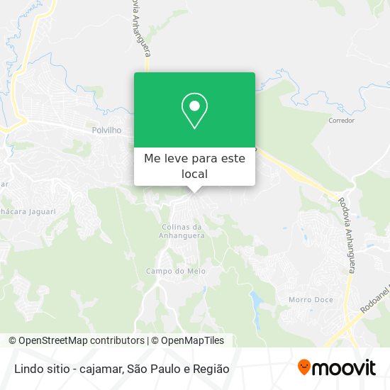Lindo sitio - cajamar mapa