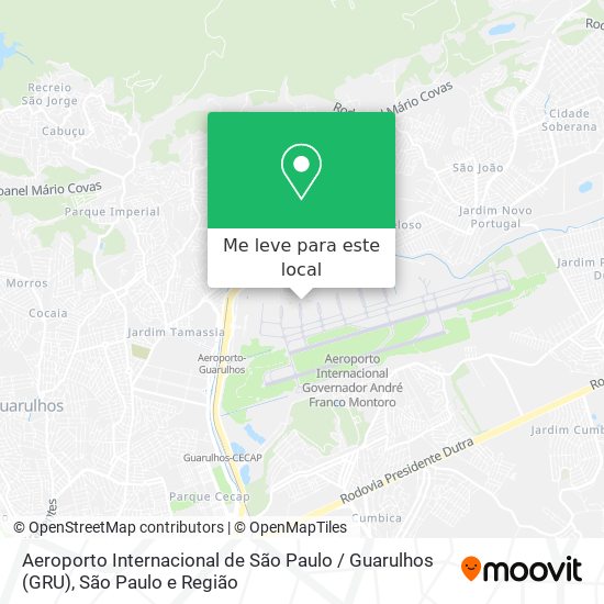 Aeroporto Internacional de São Paulo / Guarulhos (GRU) mapa