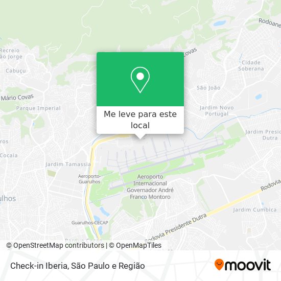 Check-in Iberia mapa