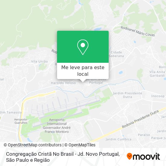 Congregação Cristã No Brasil - Jd. Novo Portugal mapa