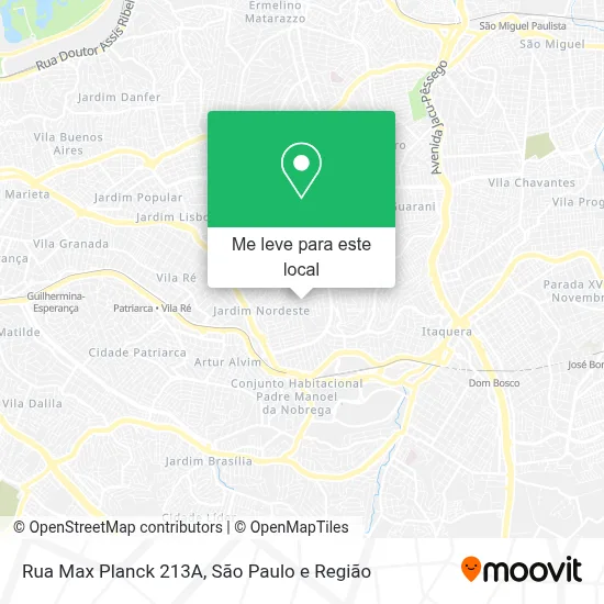 Rua Max Planck 213A mapa
