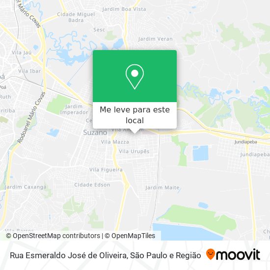 Rua Esmeraldo José de Oliveira mapa