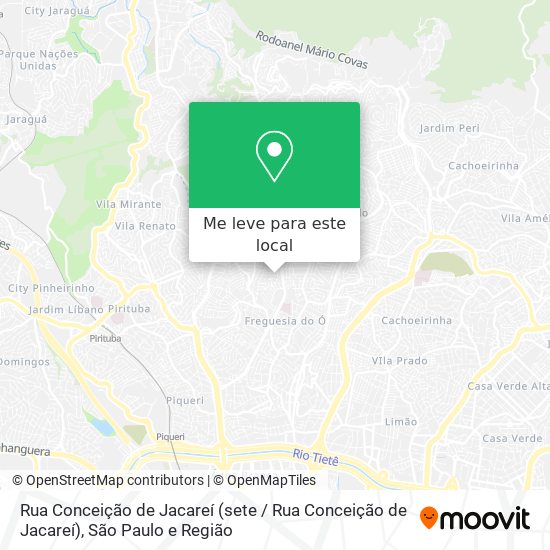 Rua Conceição de Jacareí mapa