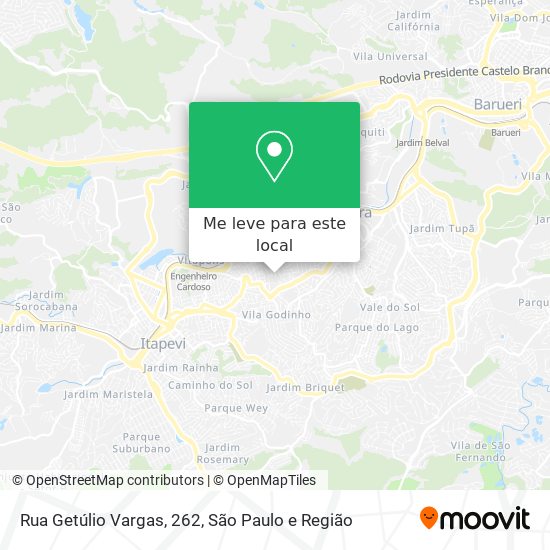 Rua Getúlio Vargas, 262 mapa