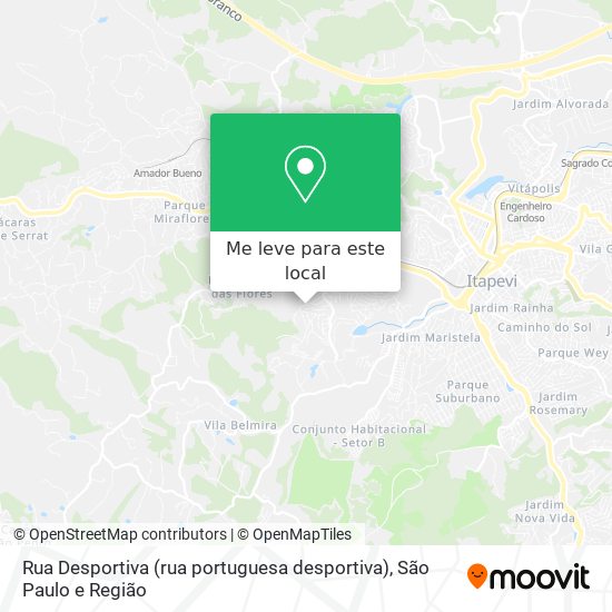 Rua Desportiva (rua portuguesa desportiva) mapa
