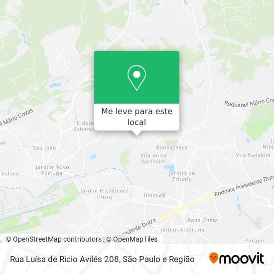 Rua Luísa de Ricio Avilés 208 mapa