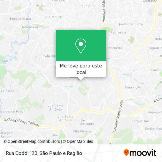 Rua Codó 120 mapa