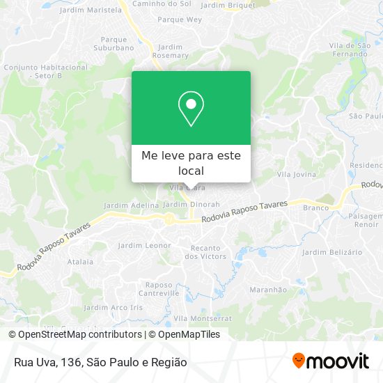 Rua Uva, 136 mapa
