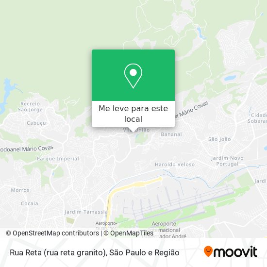 Rua Reta (rua reta granito) mapa