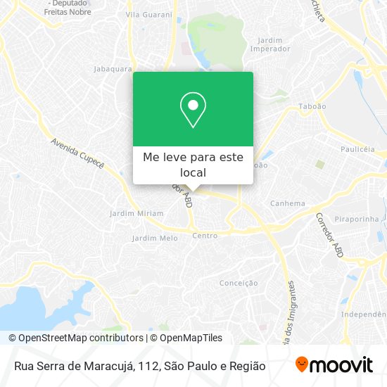 Rua Serra de Maracujá, 112 mapa
